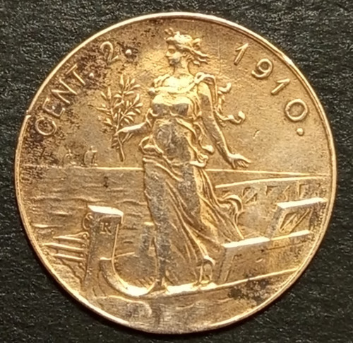 Centesimi lire prora 1910 - 2,