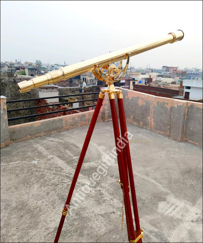 Telescopio vintage ottone - telescopio, in