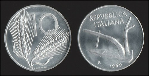 Lire 1969 spighe - lire, e
