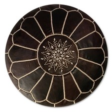 Pouf marocchino in pelle
