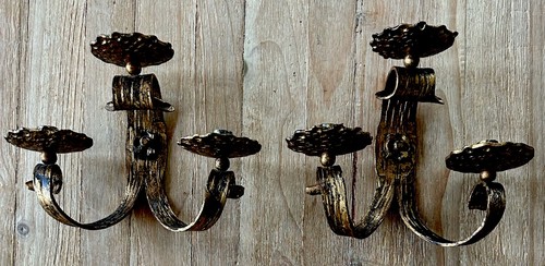 Applique candela pesante ferro
