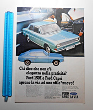 PUBBLICITÀ ADVERTISING WERBUNG ITALIAN CLIPPING 1969 FORD 15M  E  FORD CAPRI