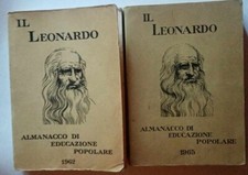 2 LIBRI-IL LEONARDO-ALMANACCO