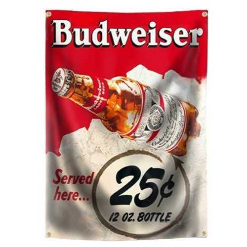 Bandiera birra budweiser - birra,