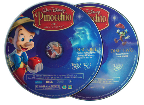 Walt disney pinocchio dvd - walt,