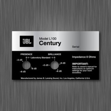JBL L100 Century (early) VINYL