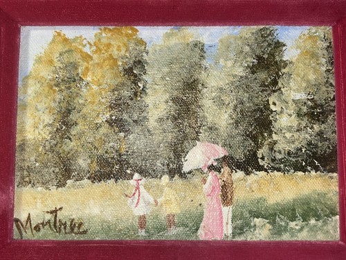 Dipinto olio vintage - , originale