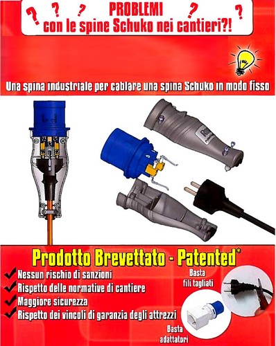 Spina industriale cablaggio - spina,