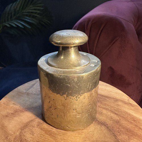 Antique c1900 1kg brass trade - c1900,