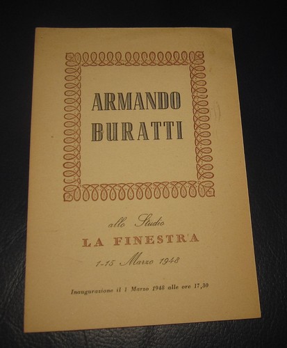 1948 armando buratti invito - armando,
