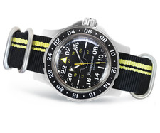 VOSTOK KOMANDIRSKIE PILOT AUTOMATIC  18010B 24 H CINTURINO IN NYLON/ NYLON STRAP