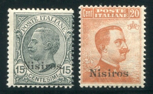 1921 egeo nisiros - egeo, 15+20