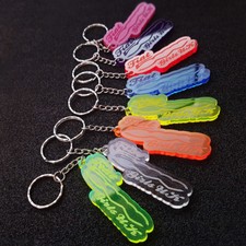 FIAT 500 GIRL UK - Custom Made Keyrings - 8 COLOURS 