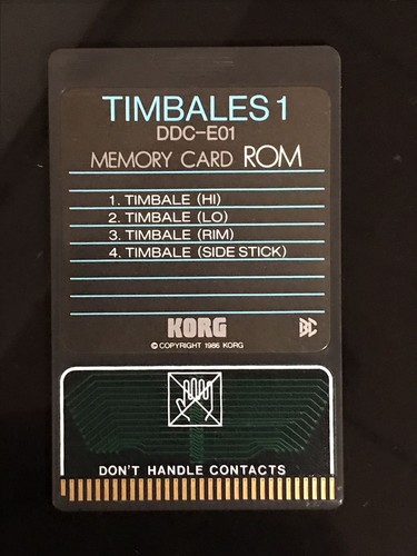 Korg ddc e01 - korg, scheda