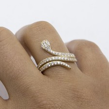 Anello A Serpente Lucido In