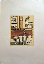 Orfeo Tamburi litografia "al