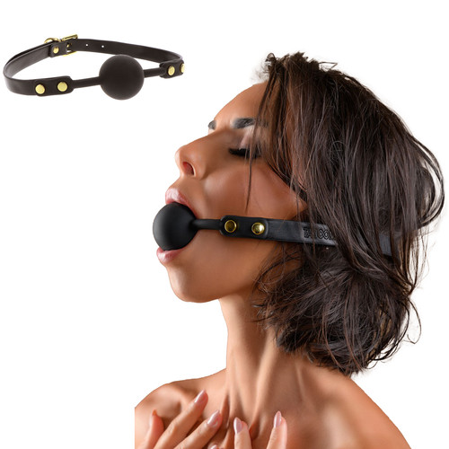 Ball gag silicone nero - gag,