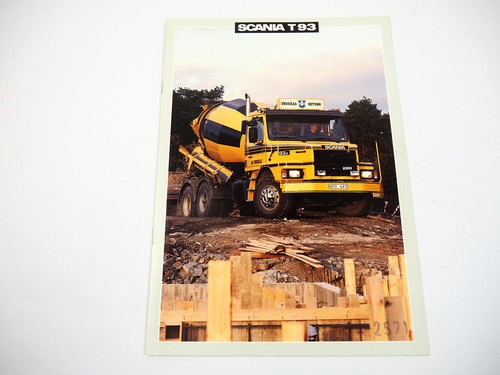 Scania t93 lkw prospekt 1990 - scania,