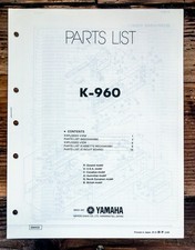 Yamaha K-960 Cassetta Manuale
