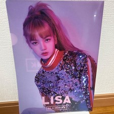 BLACKPINK LISA cartella portadocumenti in plastica trasparente nera