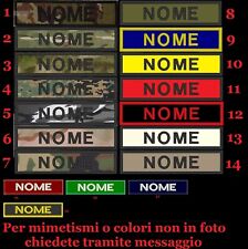 Toppa patch nome personalizzata ricamo ricamata softair protezione civile CRI 