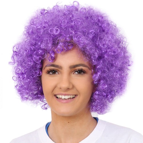 Parrucca afro viola adulti - viola,