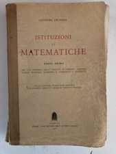 istituzioni di matematiche parte prima zwirner 1971