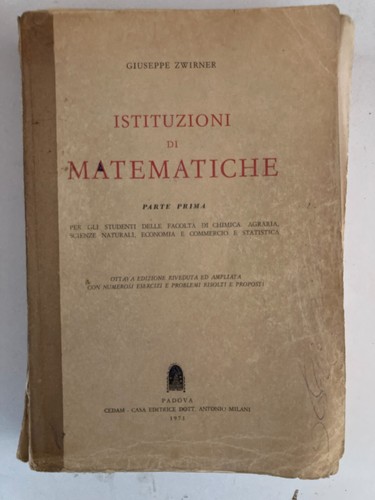 Istituzioni matematiche - istituzioni, di