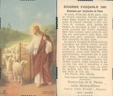 WW2 RARO SANTINO MILITARE CON