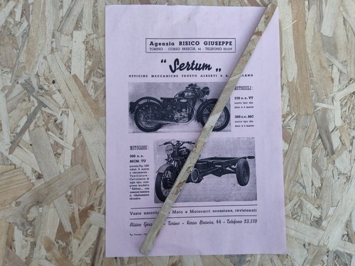Pubblicità moto sertum - pubblicità,