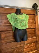 Poncho vintage verde