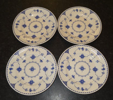 Set 4 piatti da tè / lato blu