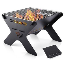 Barbecue Campfire da Campeggio Portatile Pieghevole Griglie a Carbone Zaino BBQ Cucina