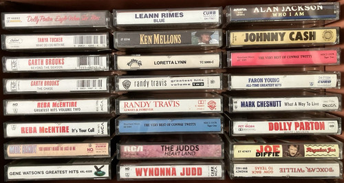 Vintage country cassette tapes - country,
