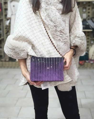 Borsa donna violet tracolla - borsa,