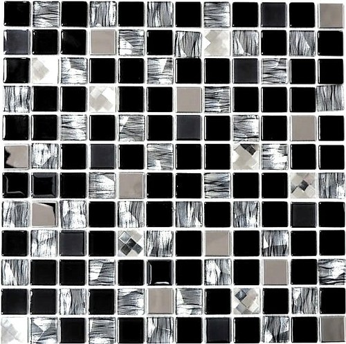 Mosaico piastrella acciaio - piastrella,