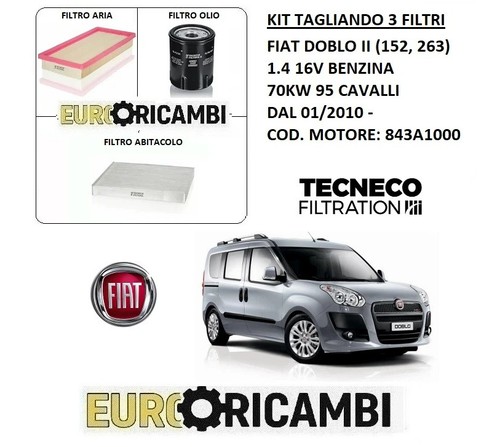 Kit tagliando filtri tecneco - tagliando,