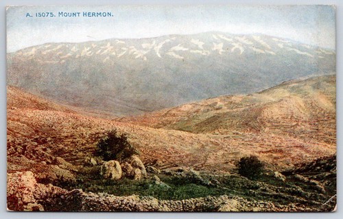 Cartolina antica israele monte - antica,