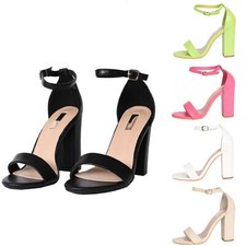Women's Wide High Heel Sandals