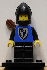 Lego Minifig art. CAS301 - Serie Castle - Black Falcon - Raro - Ottimo - Quiver