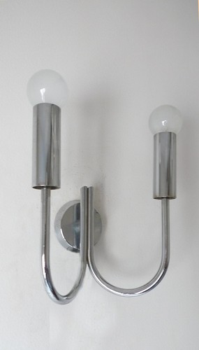 Aplique deux ampoules metal - aplique,