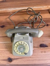 TELEFONO A ROTELLA GRIGIO SIP VINTAGE ANNI '60 '70 '80 FACE STANDARD