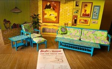 Mobile soggiorno Barbie Skipper vintage 1964 vai insieme - ottimo 