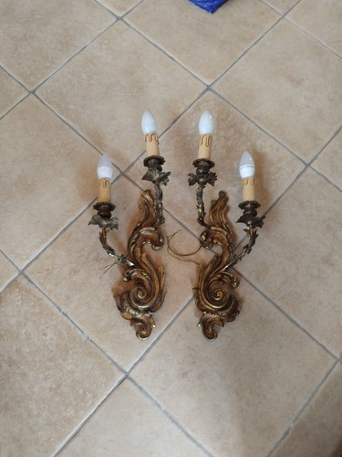 Coppia applique bronzo - di,