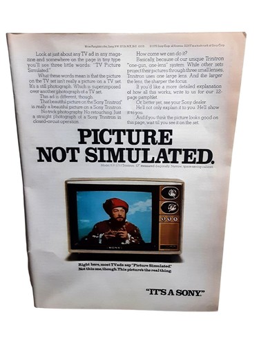 Sony trinitron 1711 1975 - sony,