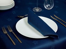 Tovaglioli e tovaglie blu