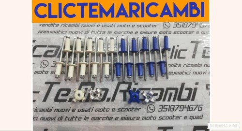 Rivetti targa ø4 8x12 blu - 6, Ø4,8x12