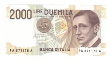 BANCONOTA 2000 LIRE G. MARCONI