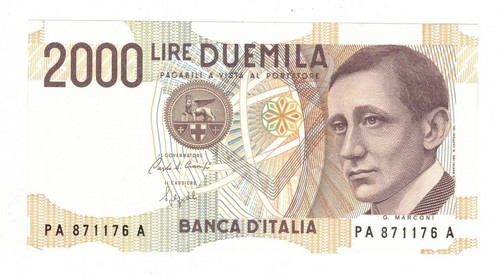 Banconota 2000 lire marconi - banconota,