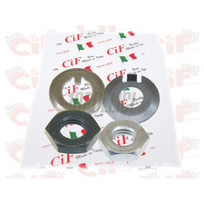 Kit 2 dadi e 2 rondelle pignone primaria e frizione CIF Vespa 50, 90, 125 ET3 Pr